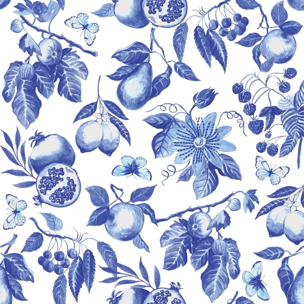 Blue Toile